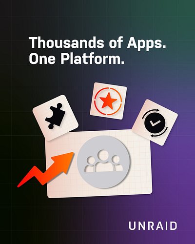 Unleash the true power of your server. ⚡️ 

With Unraid Community Apps, you have instant access to thousands of community-bui...