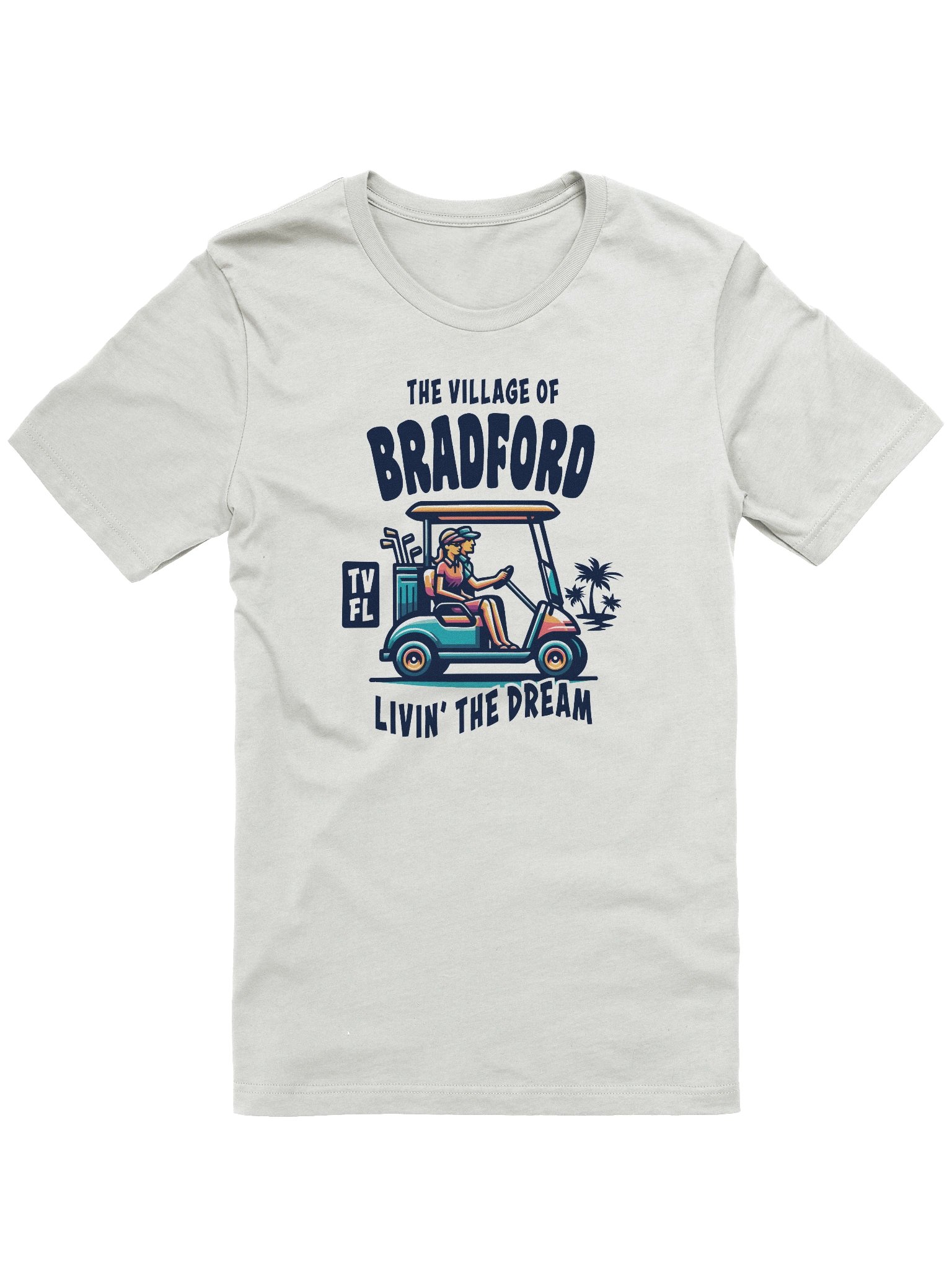 The Village of Bradford TV FL Golf Cart Design T-Shirt product image (7)