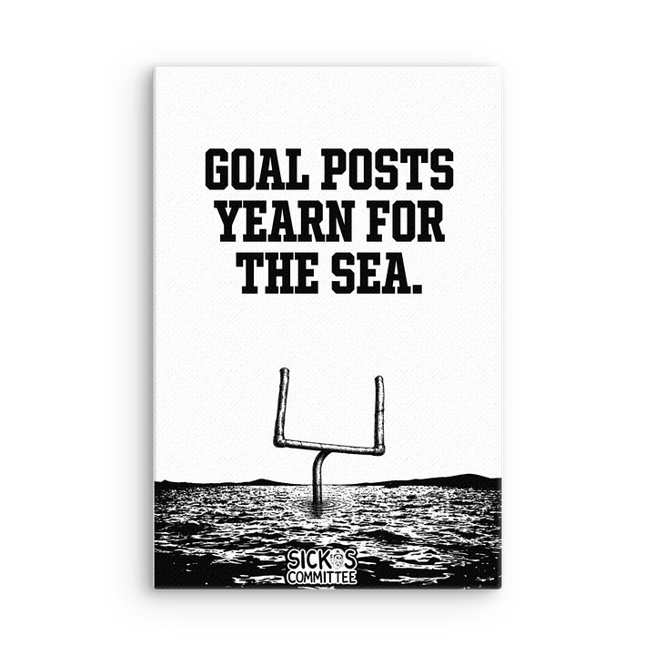 Goal Posts Yearn for the Sea - 12 x 18 Canvas Print product image (1)