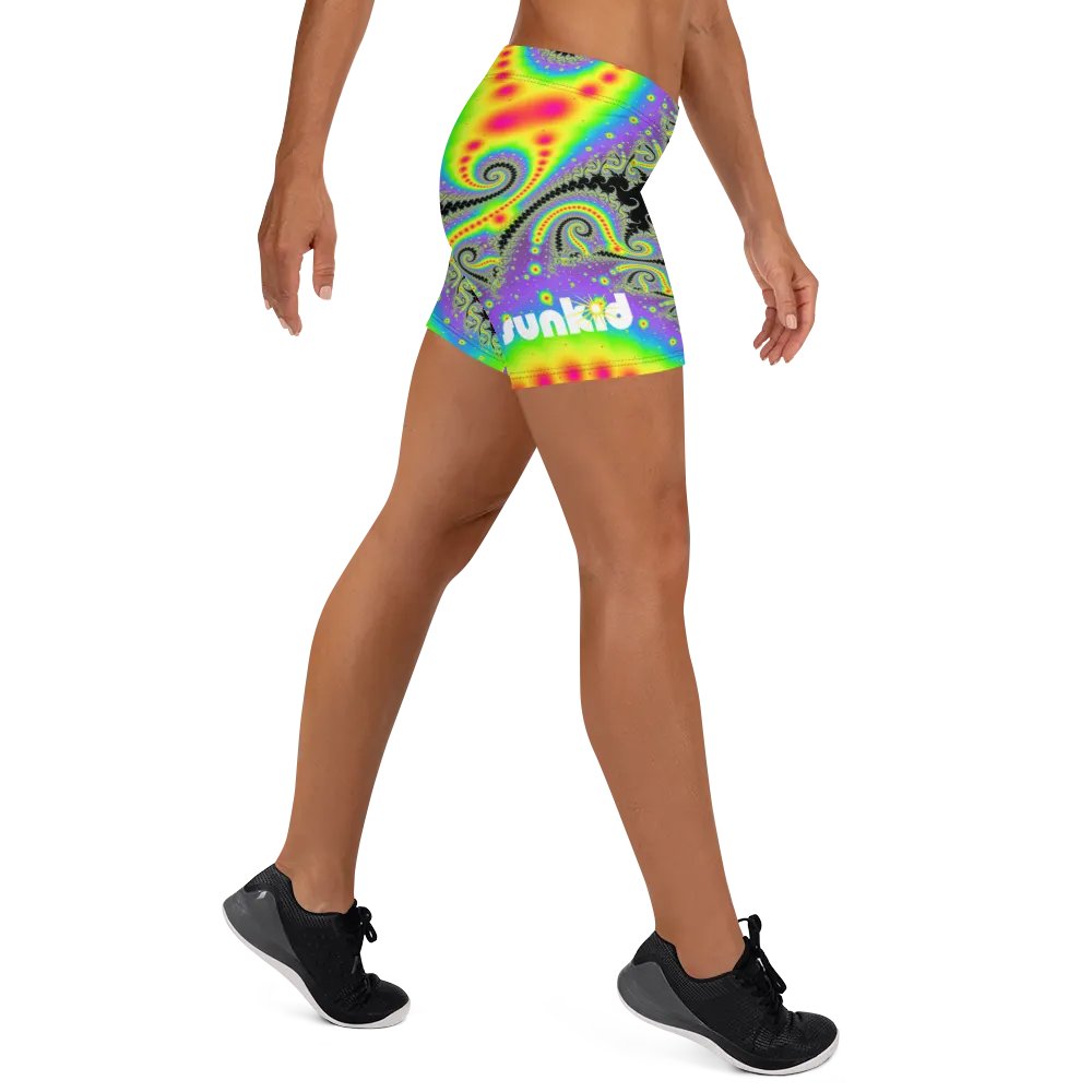 Fractal Bike Shorts - Fluorescent Nebula product image (10)