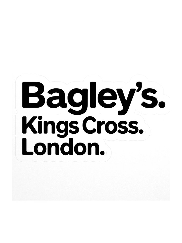 Bagleys Kiss Cut Stickers product image (1)