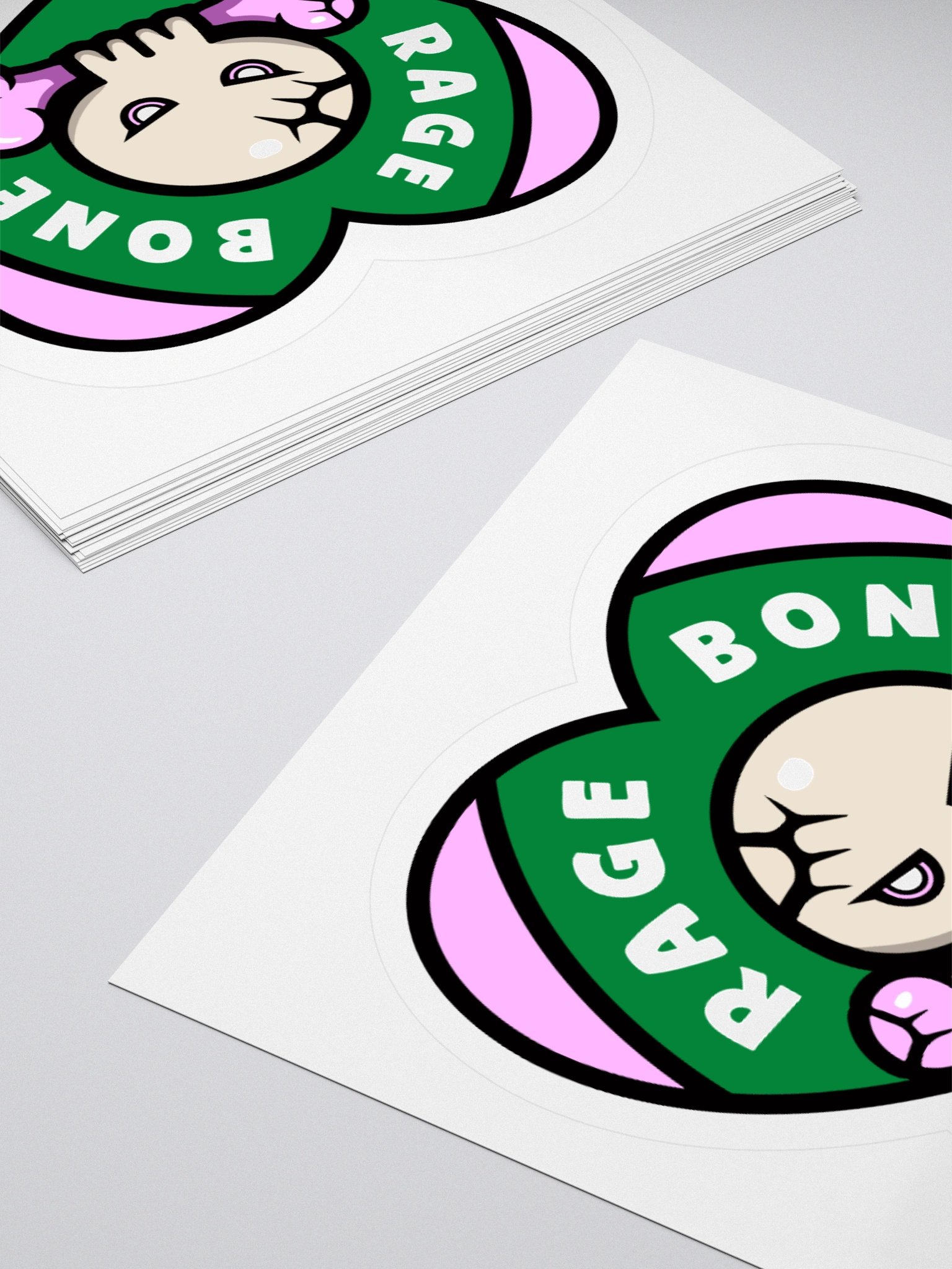 Rage Bone Heart Stickers product image (14)