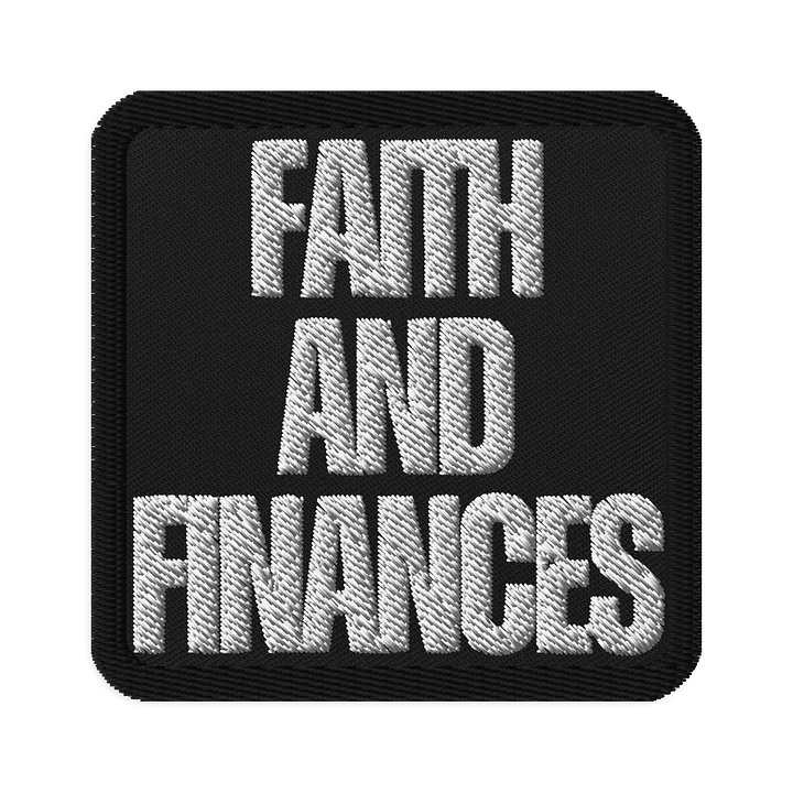Faith and Finances Embroidery Patch product image (1)