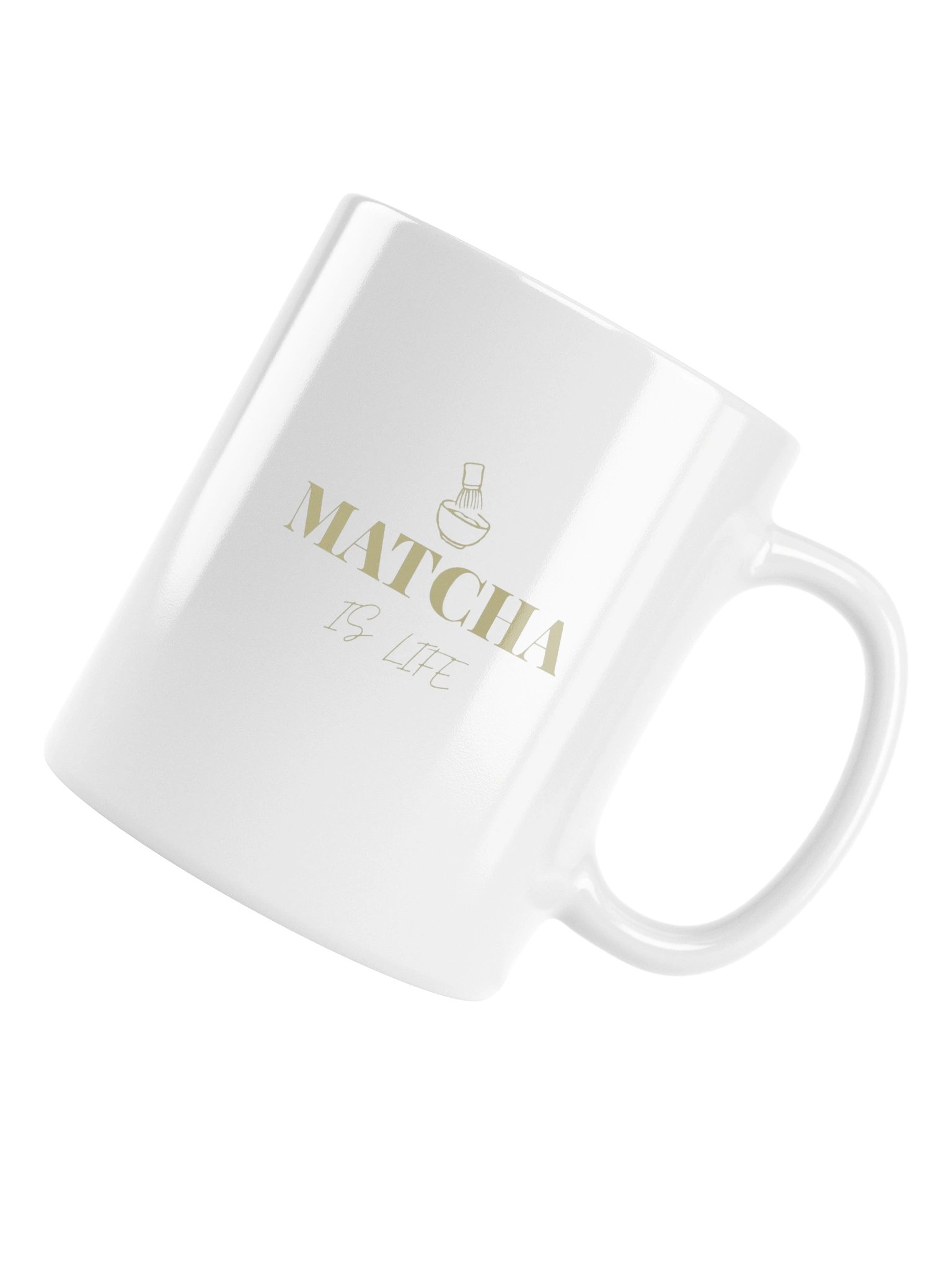 MATCHA IS LIFE Aesthetic Ceramic Mug - Minimalist Green Tea Cup product image (6)