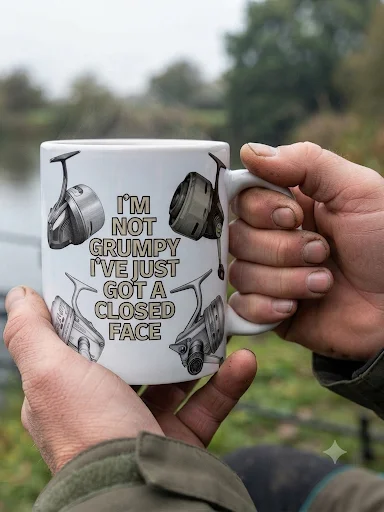 "I'm Not Grumpy" Closed Face Reel Mug product image (1)
