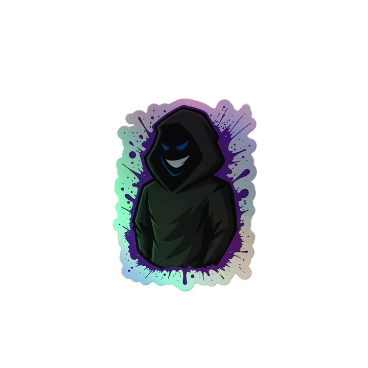 Holographic splash art sticker product image (2)