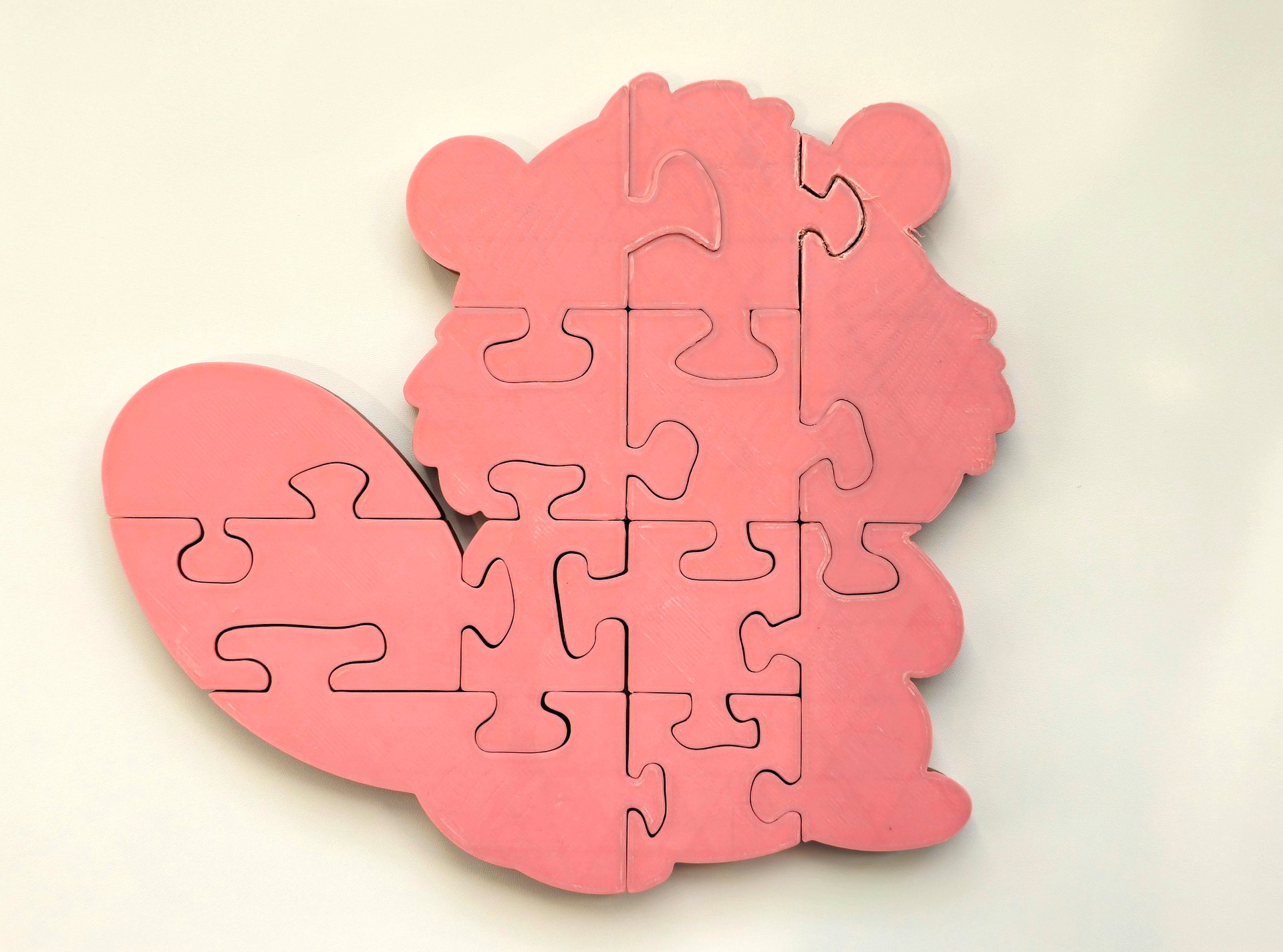 Beaver Jigsaw Puzzle, 3D-Printed Educational Toy for Kids, Preschool Learning, Toddler Floor Play product image (4)