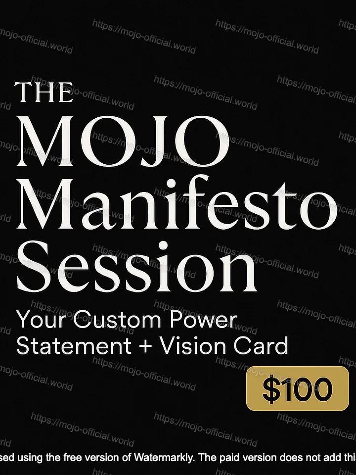 MOJOEnt804 - MOJO Manifesto Session product image (1)