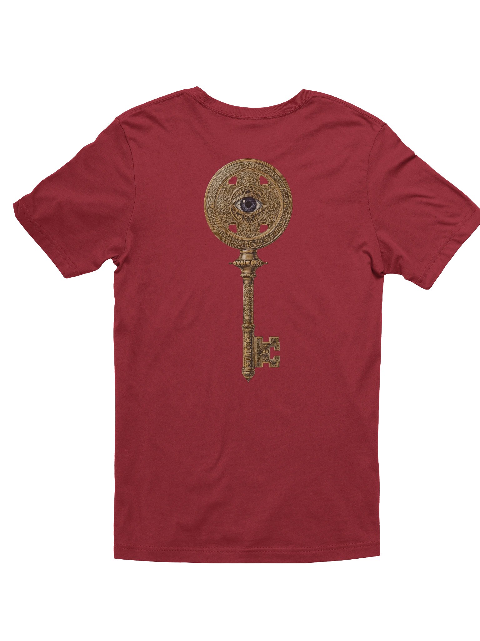 The Gatekeeper’s Key Classic T-Shirt – Front & Back Print | Cardinal | Bella+Canvas 3001 product image (2)