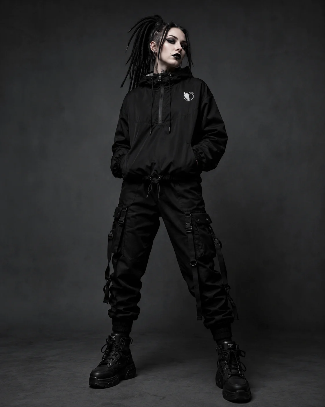 SWEET DEPRESSION SIGIL CROP WINDBREAKER product image (3)