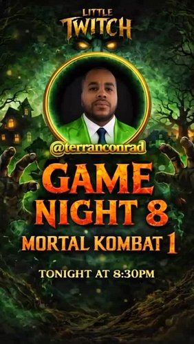 🔴 LIVE TONIGHT 🎮
🥊 Mortal Kombat on Twitch
👉 CLICK THE LINK & JOIN LIVE
🔗 https://twitch.tv/terranconrad
🎮 @terranconrad