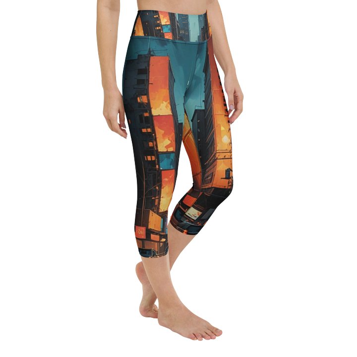 Abstract City 2 Capri Leggings product image (2)