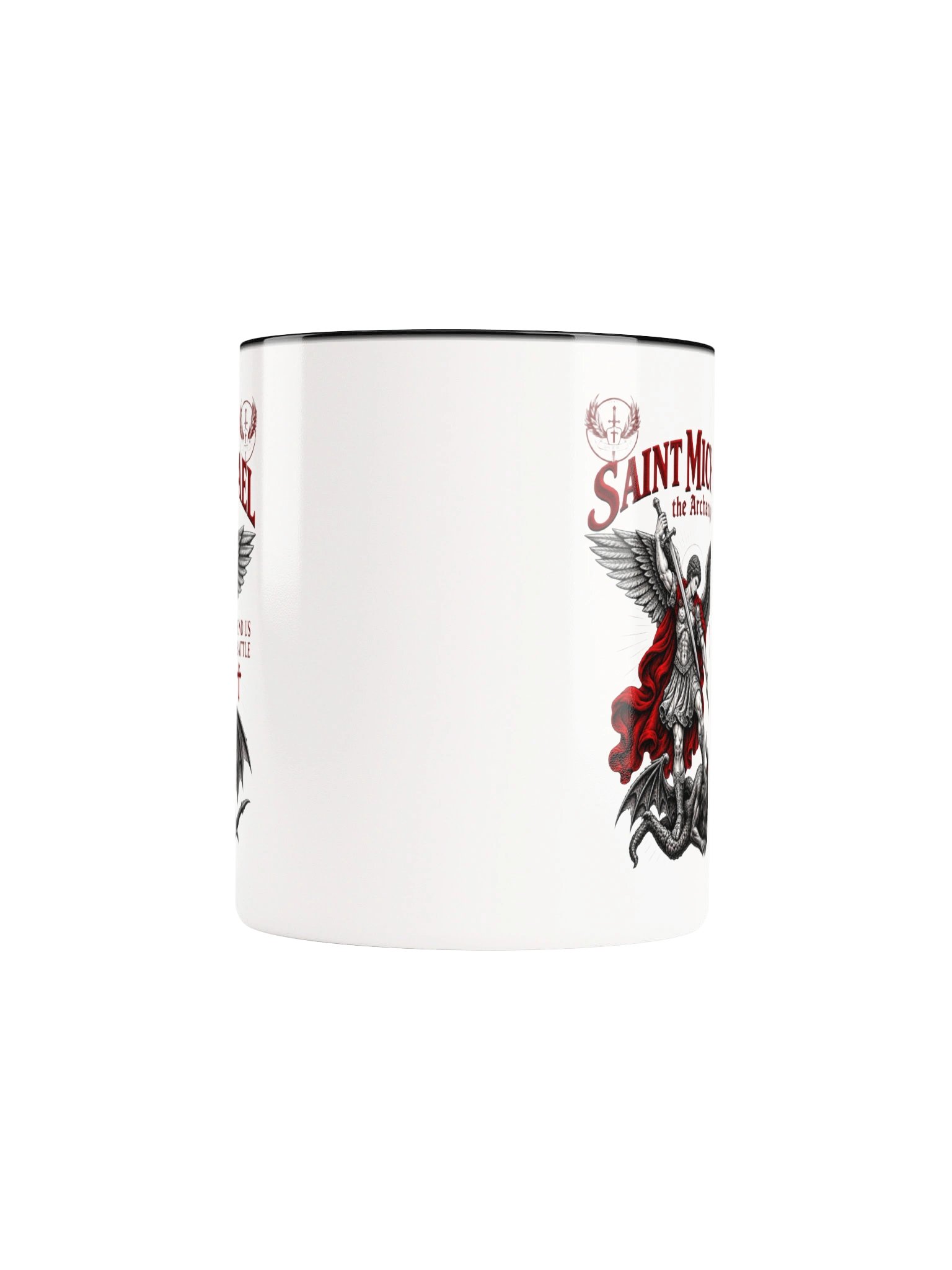 Saint Michael the Archangel Coffee Mug | Defend Us in Battle Catholic Christian Mug | Religious Faith Gift | Kingdom Life Co. product image (6)