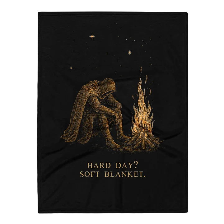 Hard Day Soft Blanket | Chronic Illness Recovery & Gamer Rest Throw product image (1)