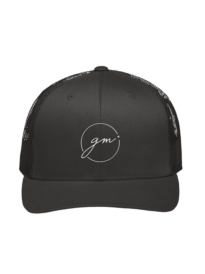 Retro Trucker Dark Grey - white gm circle product image (1)