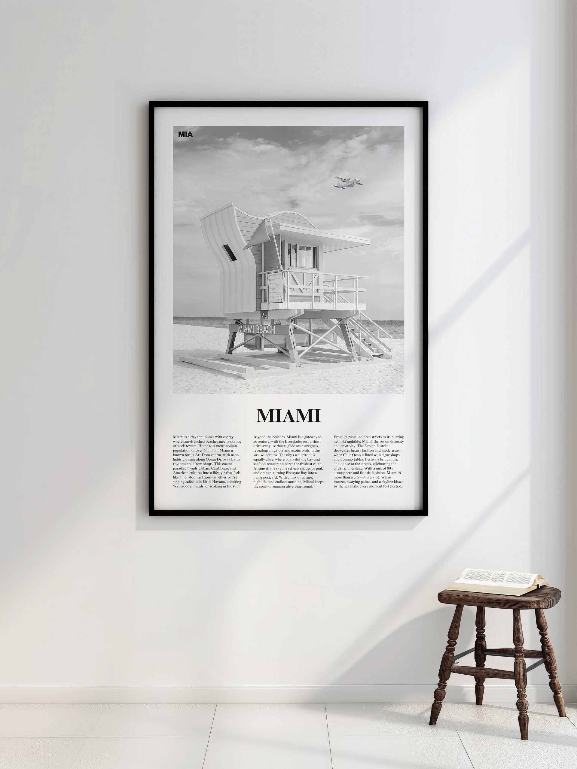 Miami 03 Newspaper Poster | Framed product image (2)