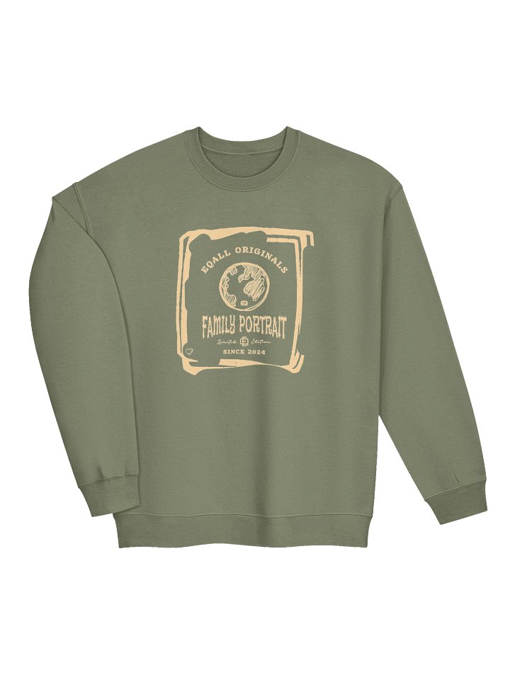 Earth Love_Family Portrait_Unisex Gildan Crewneck Sweatshirt EQALL® Originals_Beige product image (9)