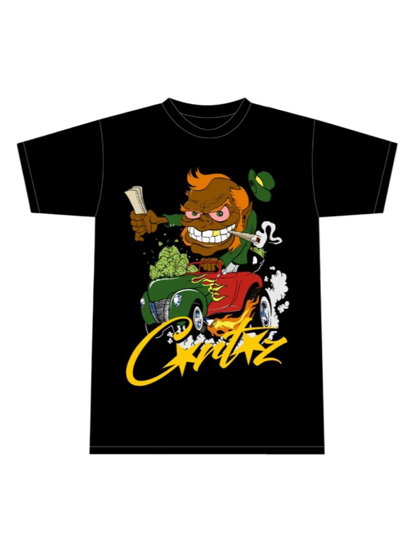 Corteiz Leprechaun 420 T-Shirt – Black product image (1)