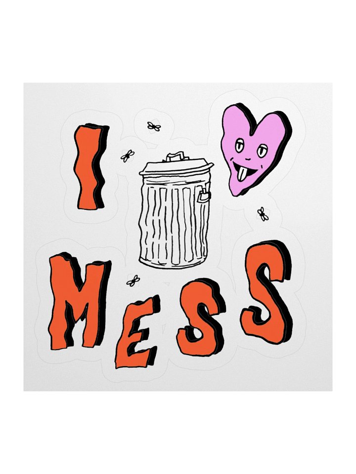 I Heart Mess Sticker product image (1)