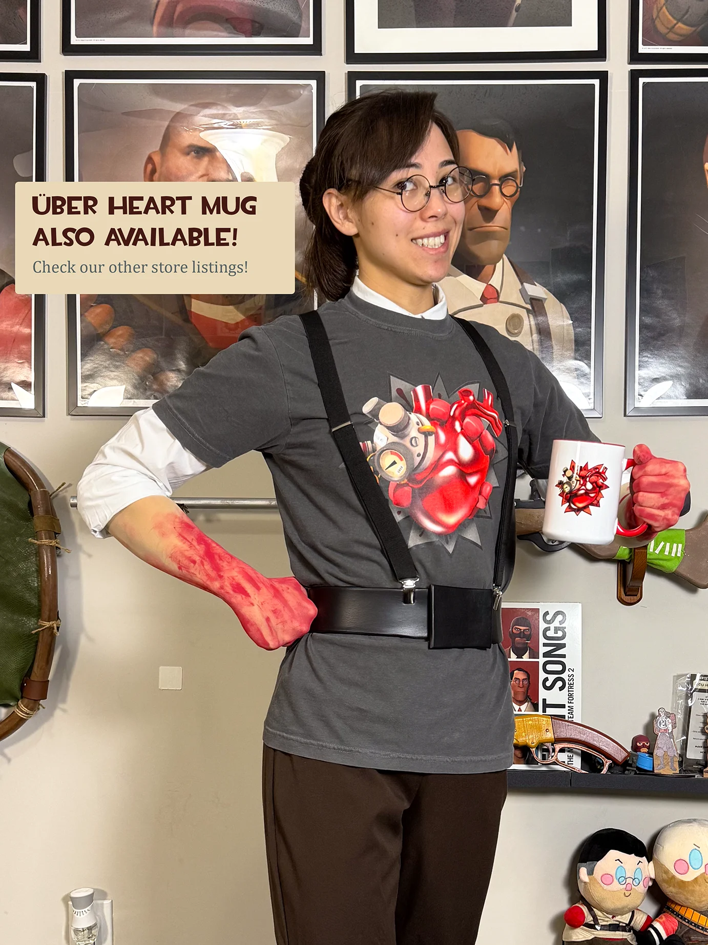 Team Fortress 2 Über Heart T-Shirt + BTS Discord Pass! product image (6)