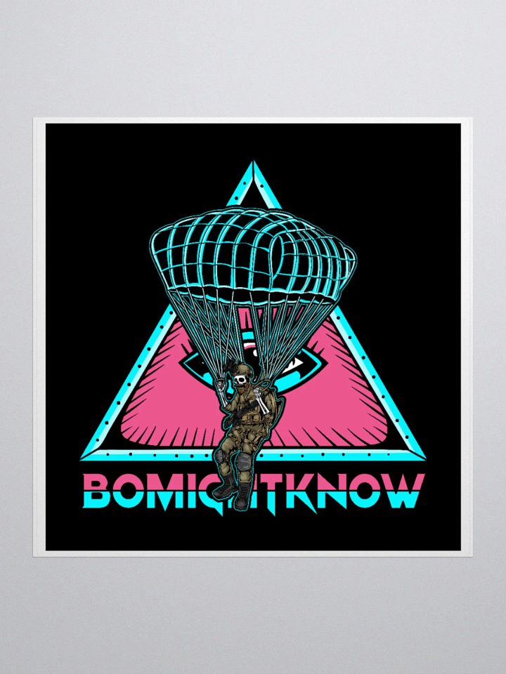 Might Know Retro Para Jump Sticker product image (1)