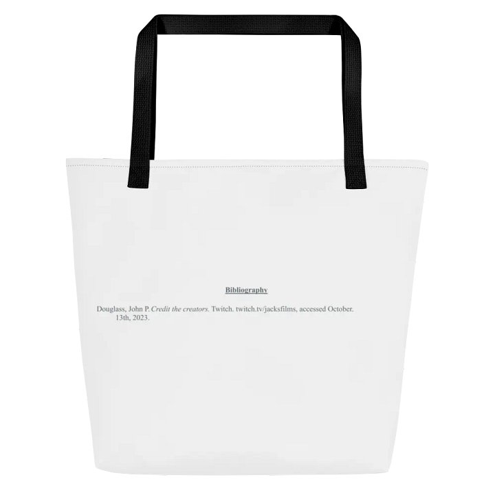 Credit the Creators Biblography Tote Bag product image (1)
