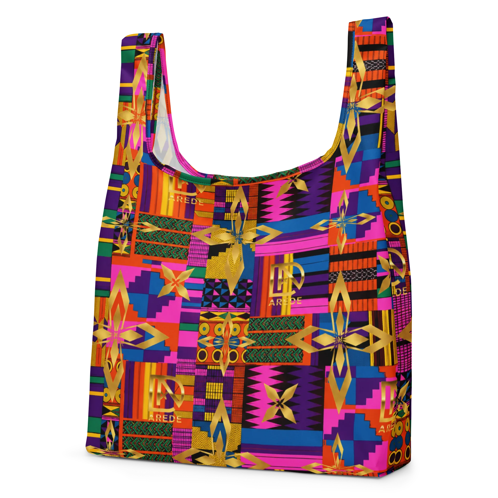 Neon Geometric All-Over Print Tote product image (2)