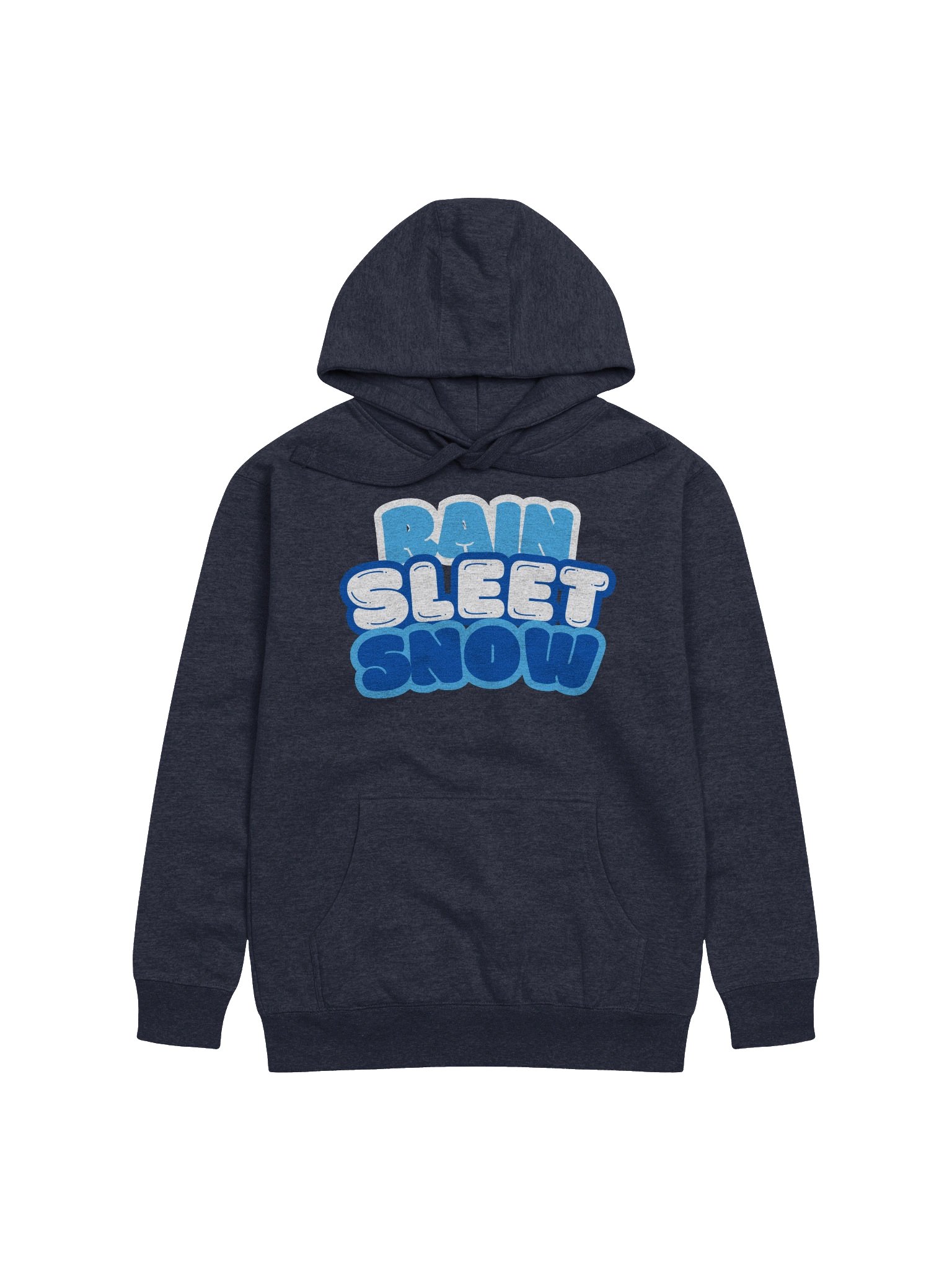 Rain Sleet Snow Unisex Hoodie (Heather NAVY) product image (1)