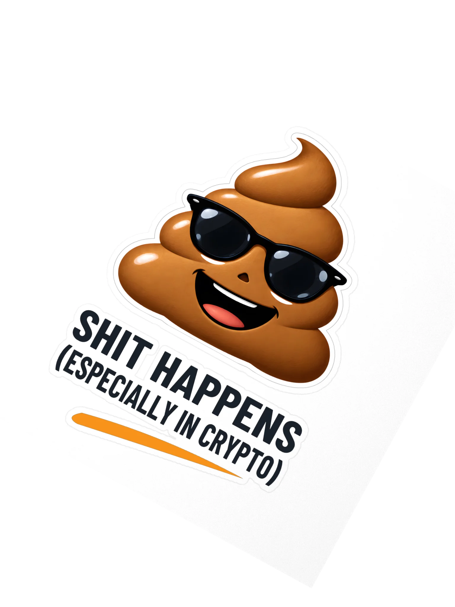Shit Happens in Crypto Sticker product image (2)