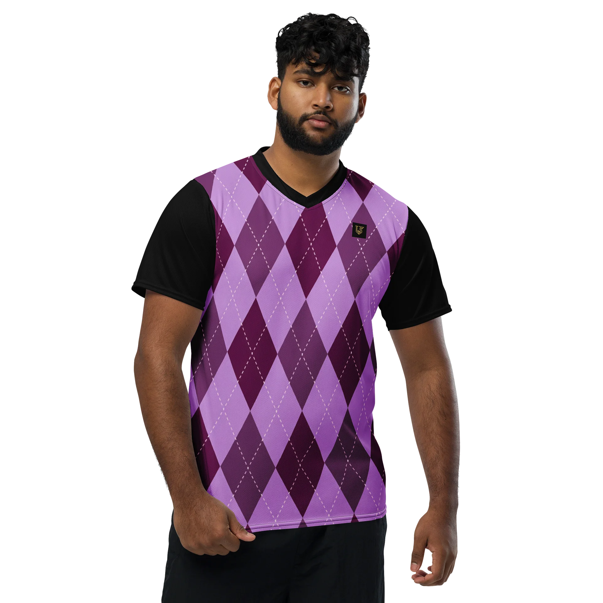 Lafate Store Designer Shirt Purple Pattern- Tiger Back product image (1)