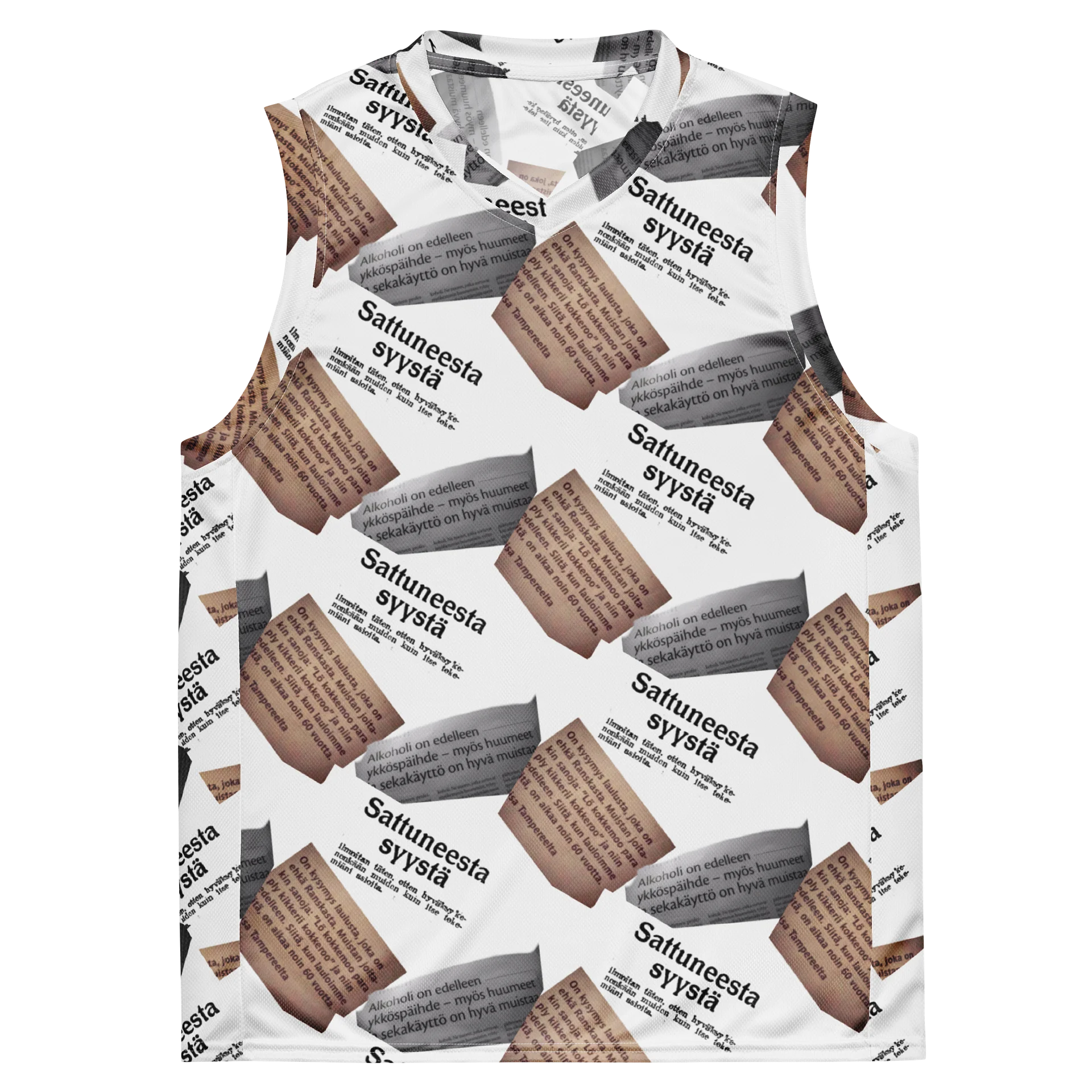 Newspaper weirdo basketball Jersey product image (2)