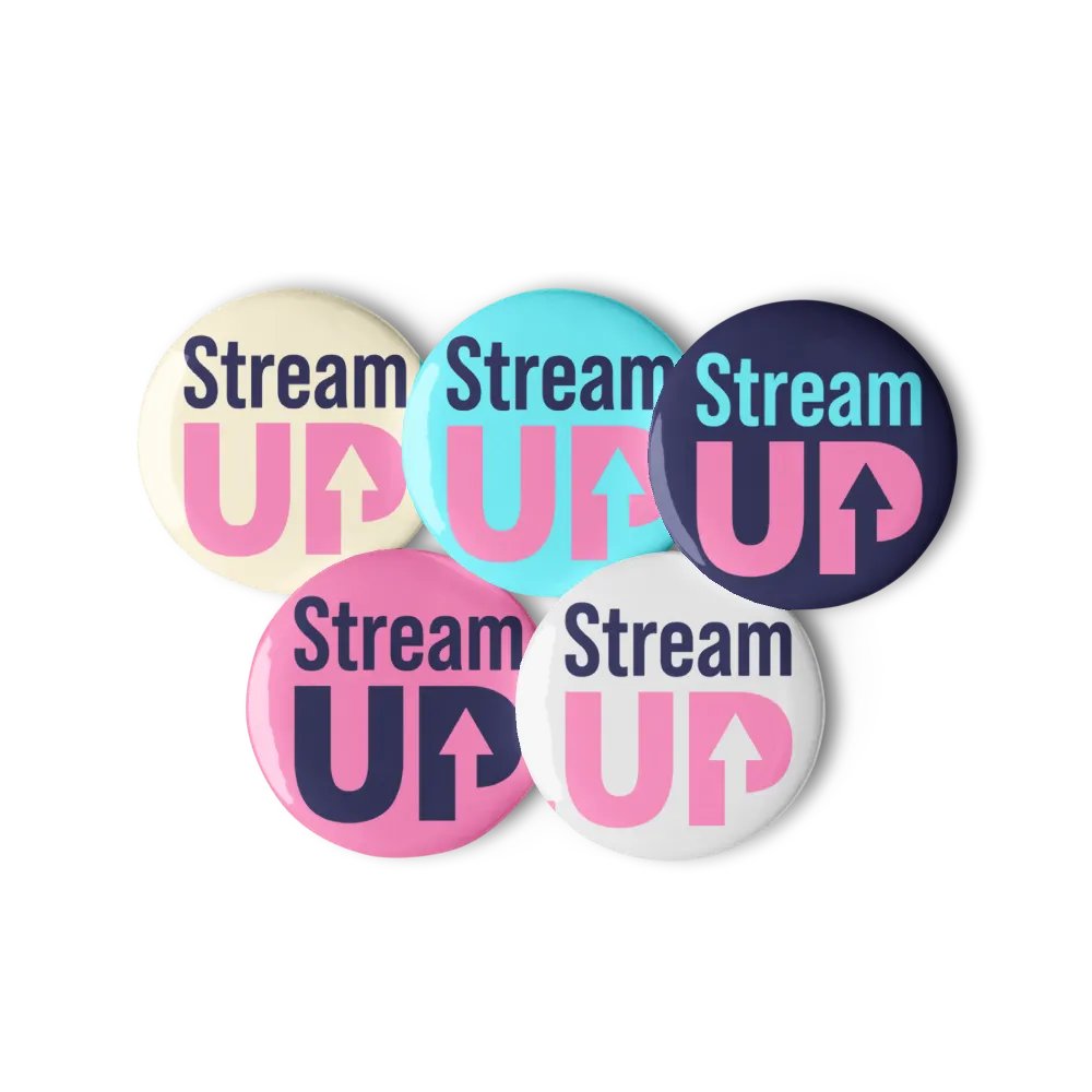 Stream UP Logo Pin Button Set product image (6)