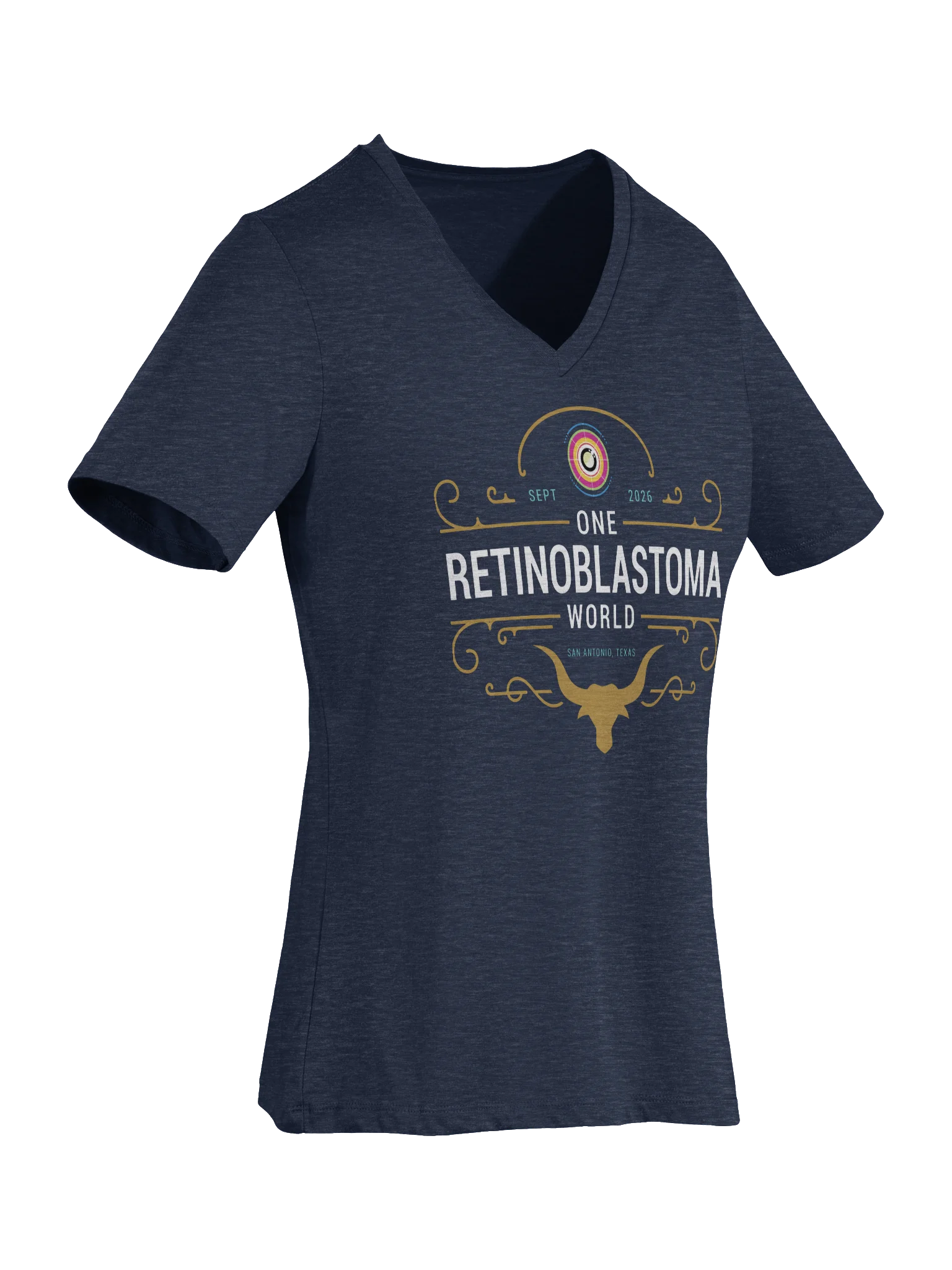 One Rb World 2026 Longhorn Design - Women's V-Neck Shirt product image (7)