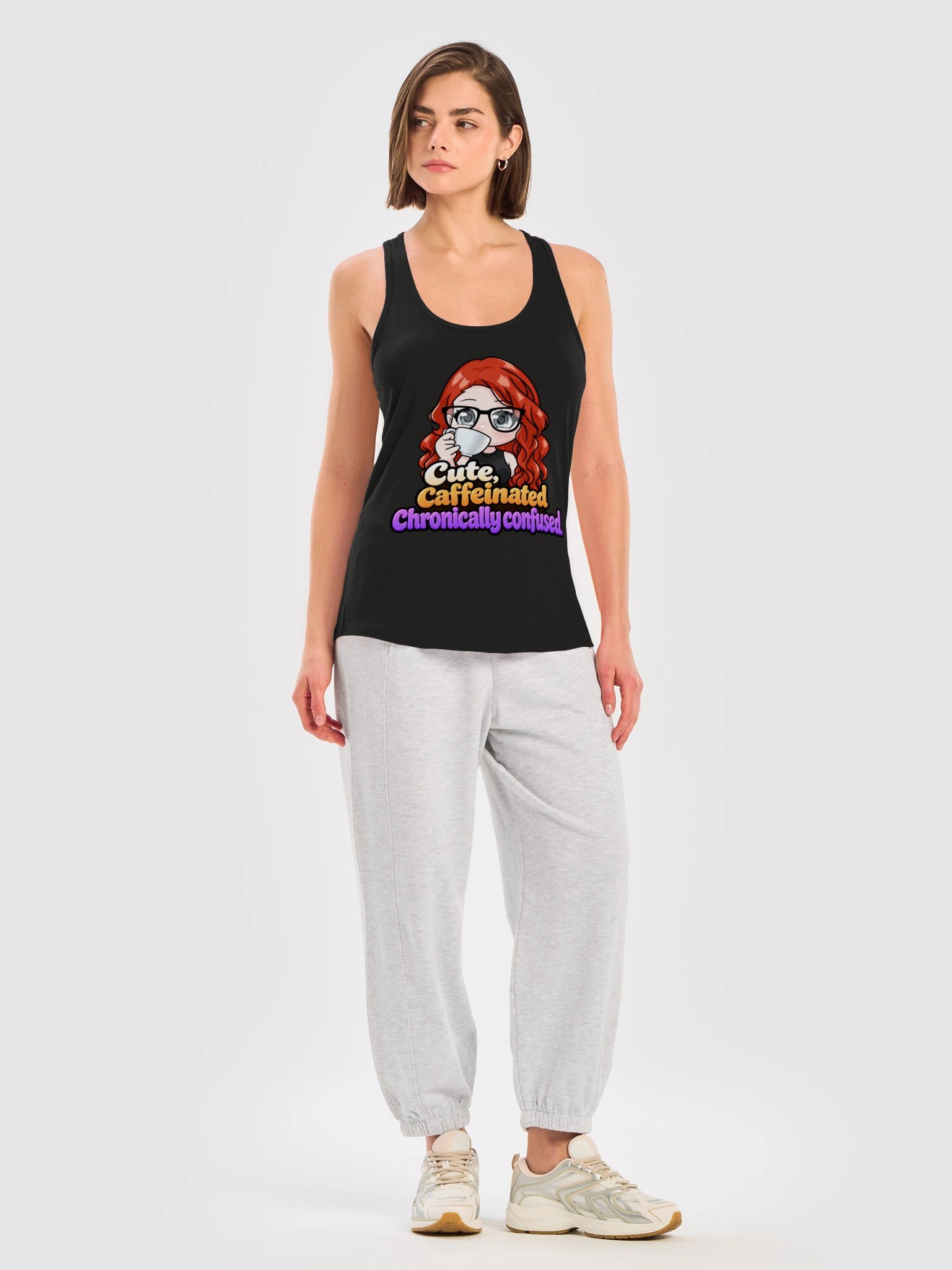 Cute, Caffeinated, and Chronically Confused Tank product image (30)