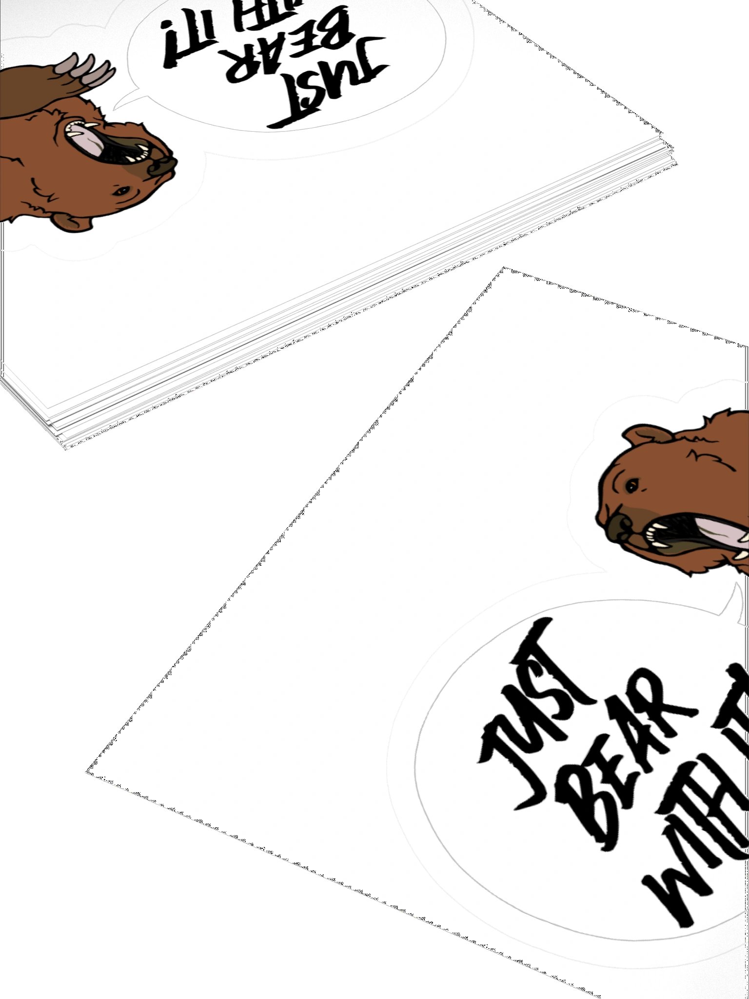 Just Bear With It! Sticker product image (10)