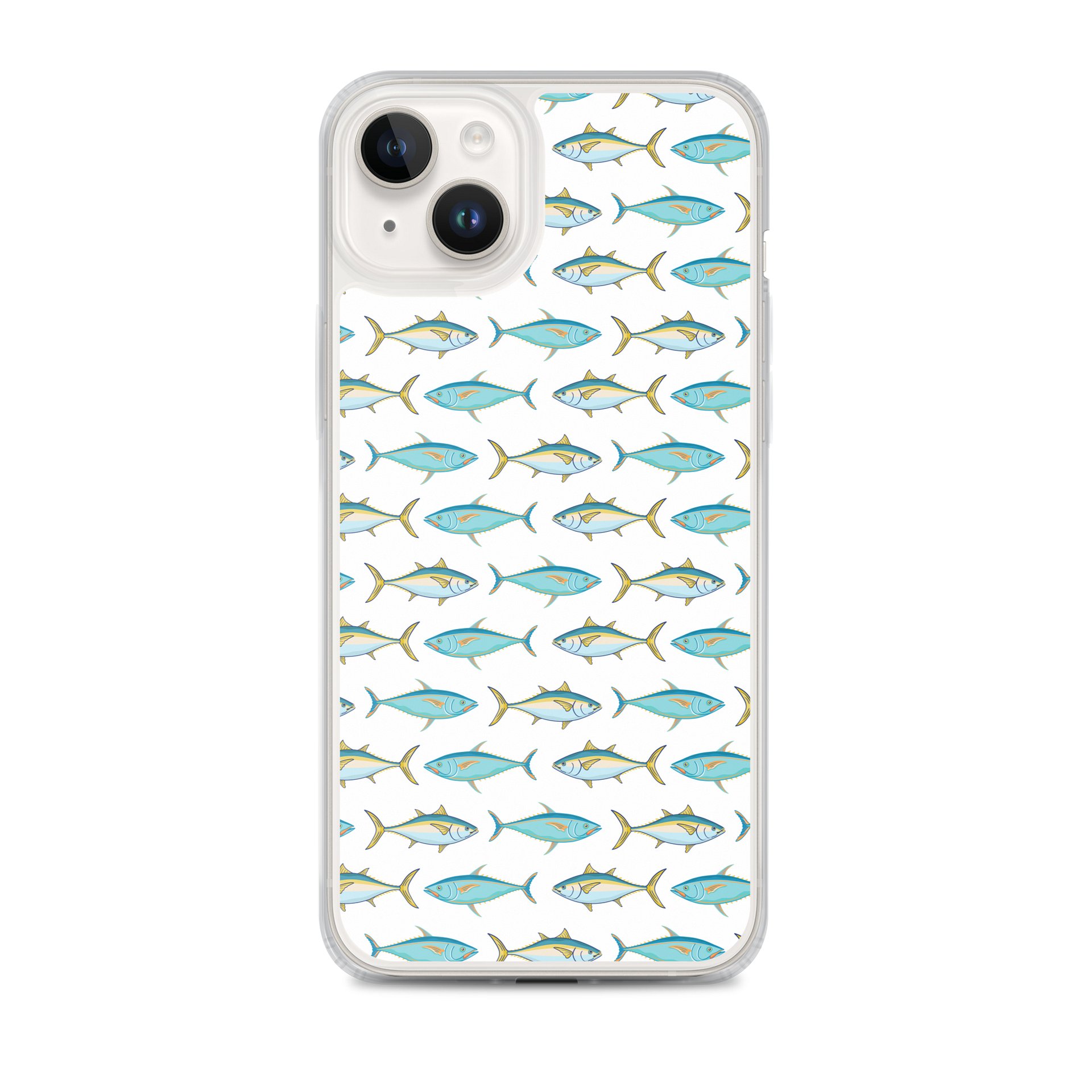 Teal Fish Pattern MagSafe iPhone Case product image (1)