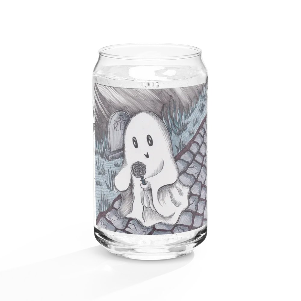 Rose Ghost can-shaped glass product image (10)