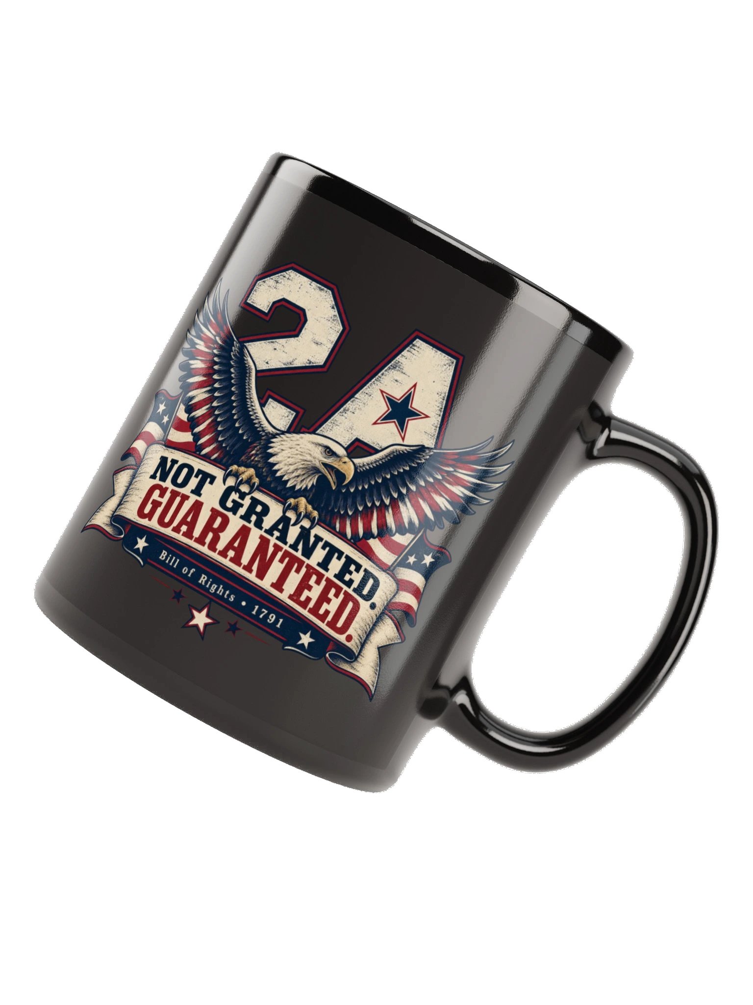 Black Glossy Mug, Not Granted Guaranteed product image (12)