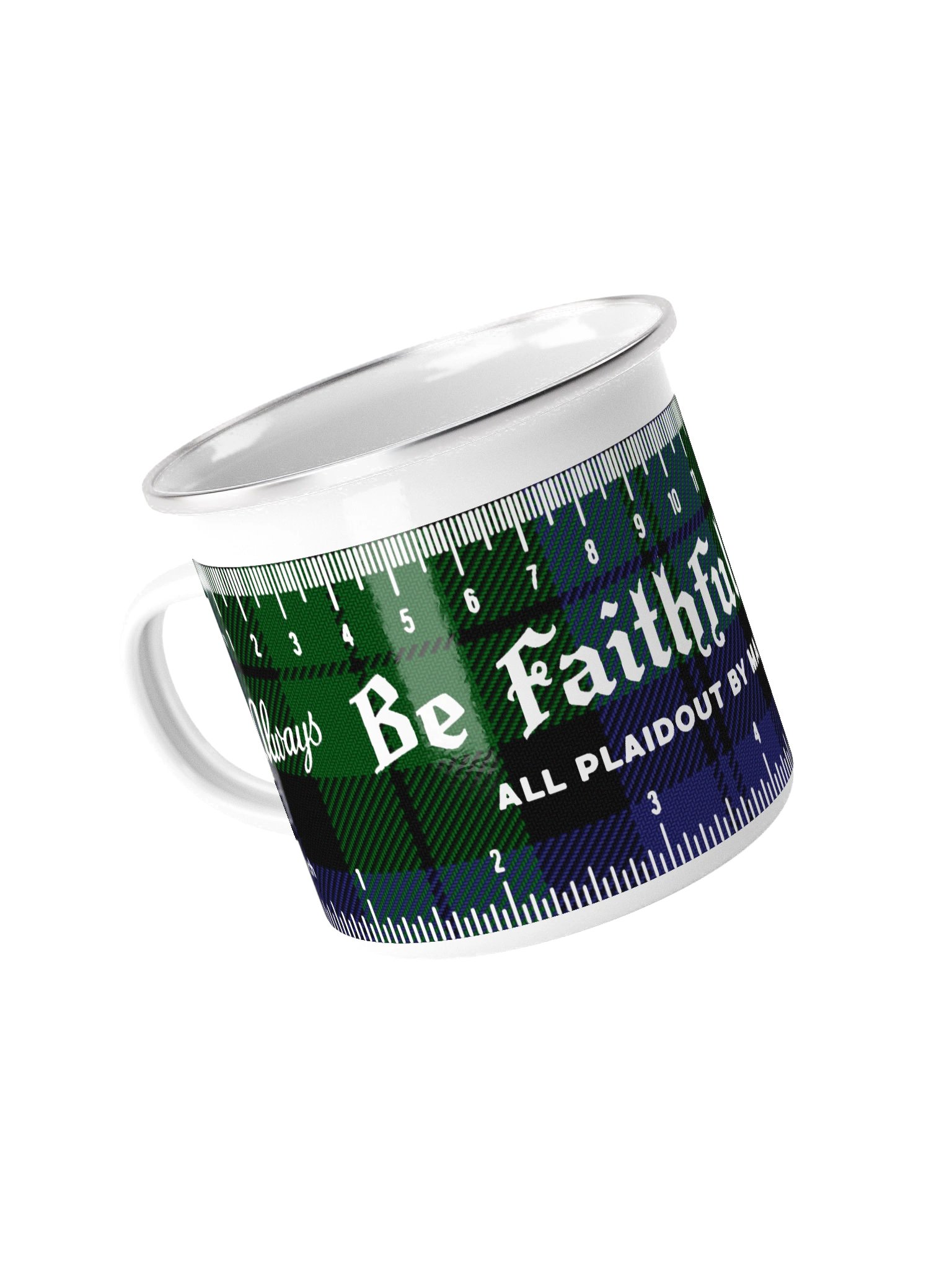 Ruler Mug in Black Watch Plaid product image (4)