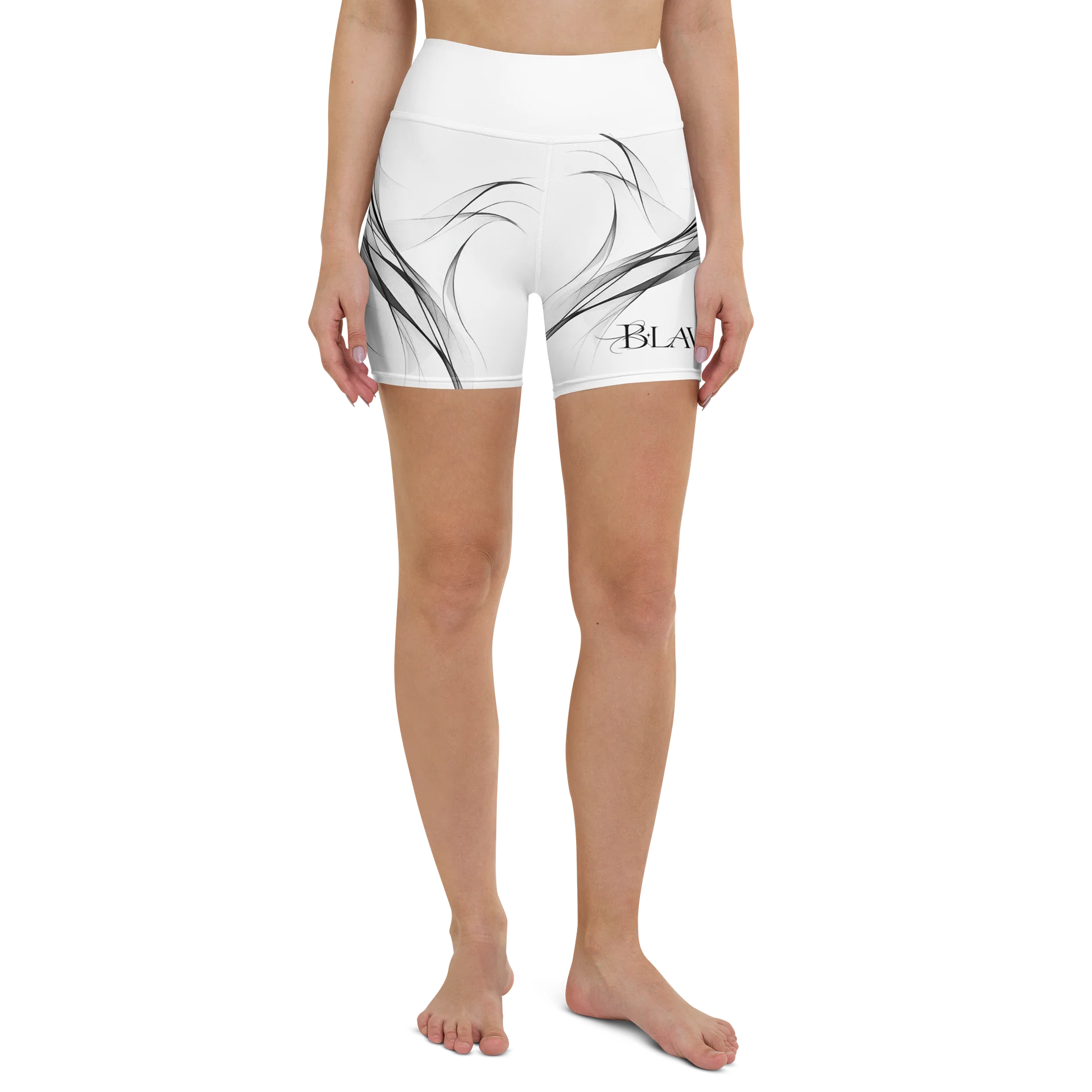 BLAVK VEIL HIGH-WAIST SHORTS product image (2)