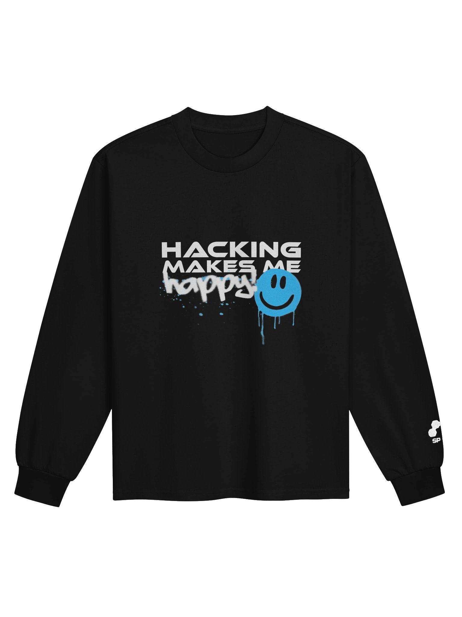 Hacking Makes Me Happy Long Sleeve Shirt product image (1)