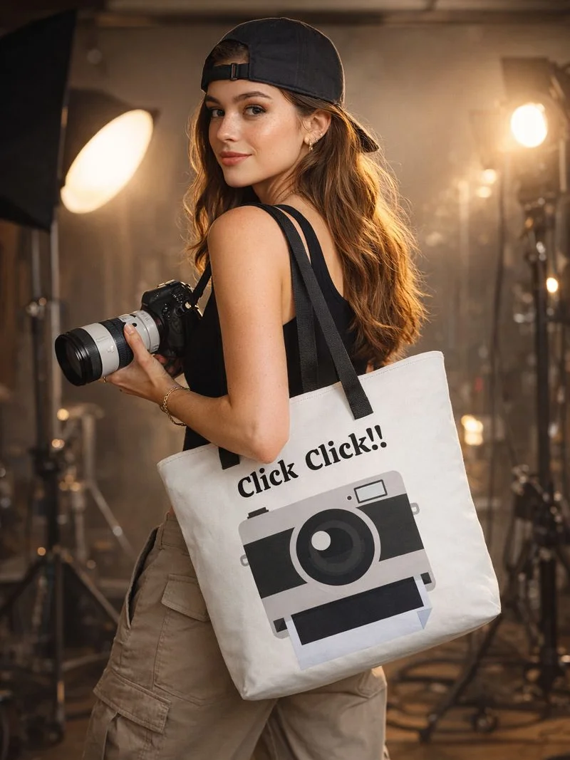 Camera Print Tote Bag product image (1)