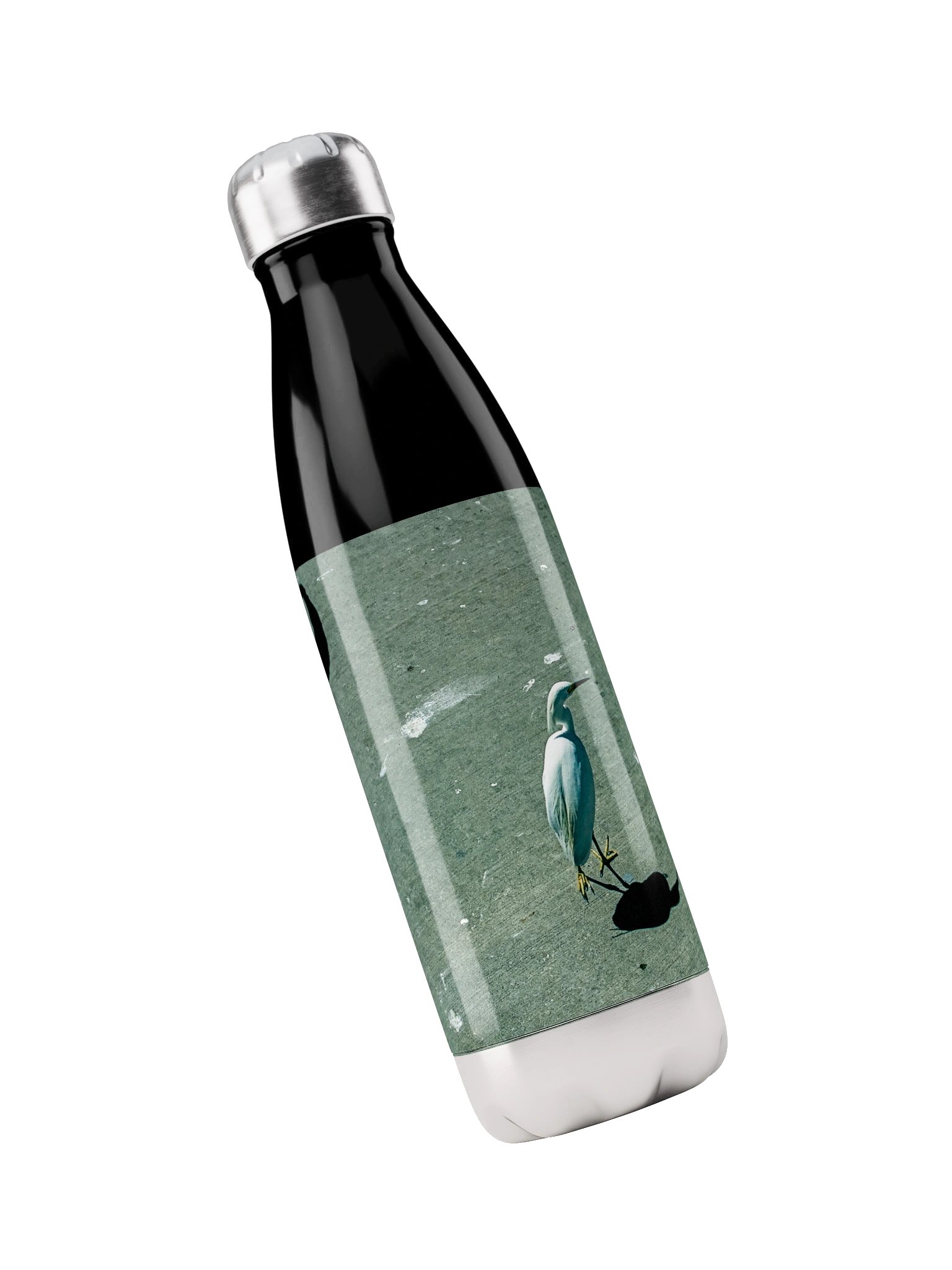 Snowy Egret Stainless Steel Water Bottle product image (5)
