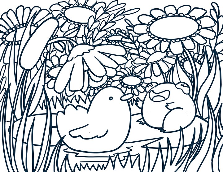 Spring Thaw Colouring Page product image (1)