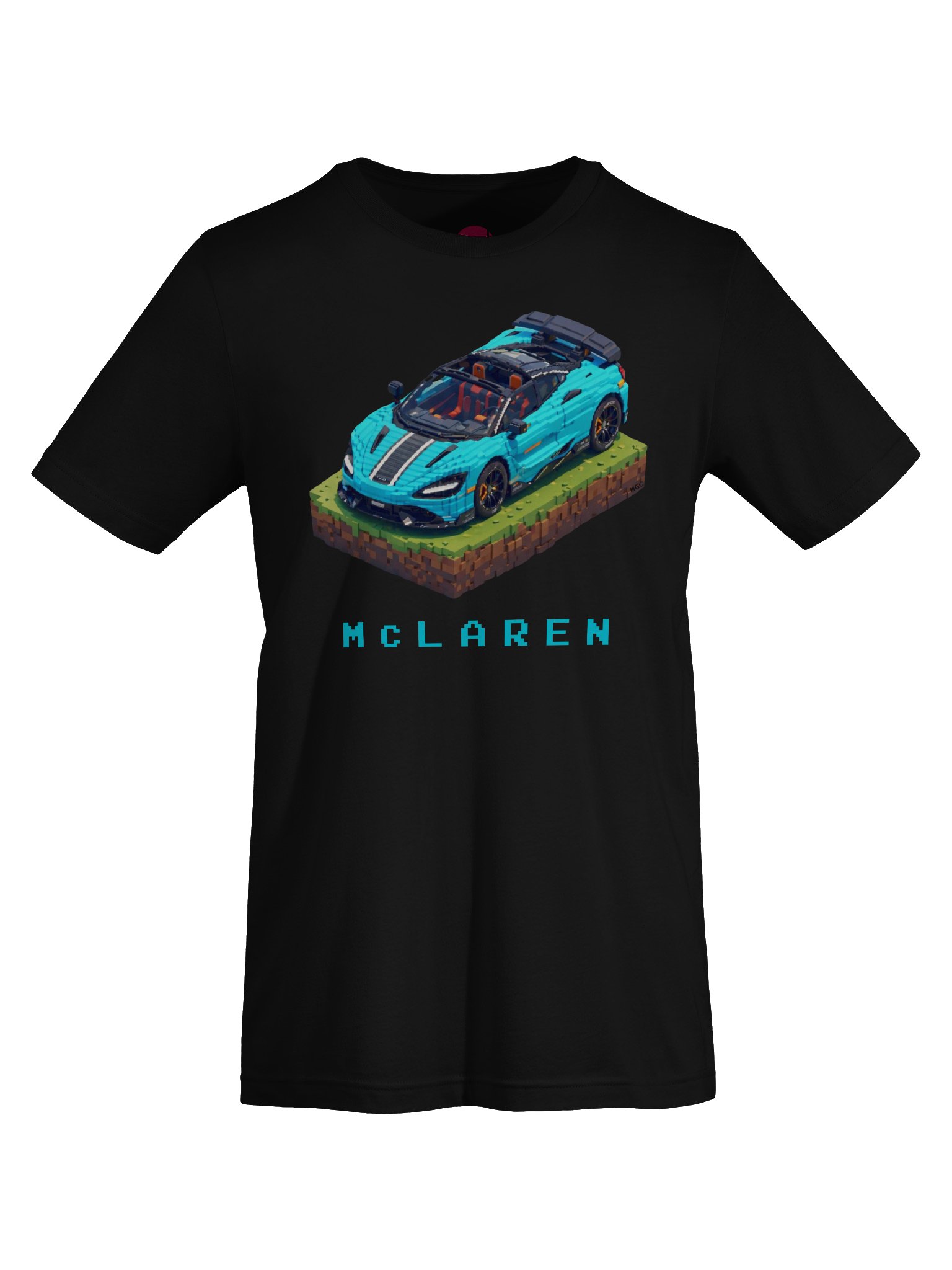 Tokyo Cyan McLaren 765LT Spider Shirt (Pixel, Retro, Minecraft) product image (55)