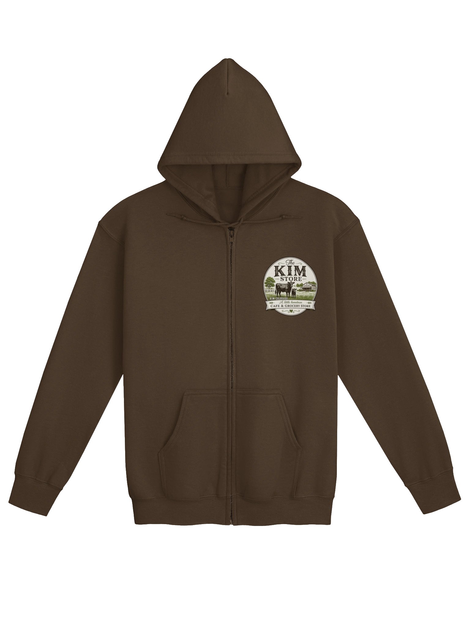 The Kim Store Zip Hoodie Sweater - Design on Front product image (1)