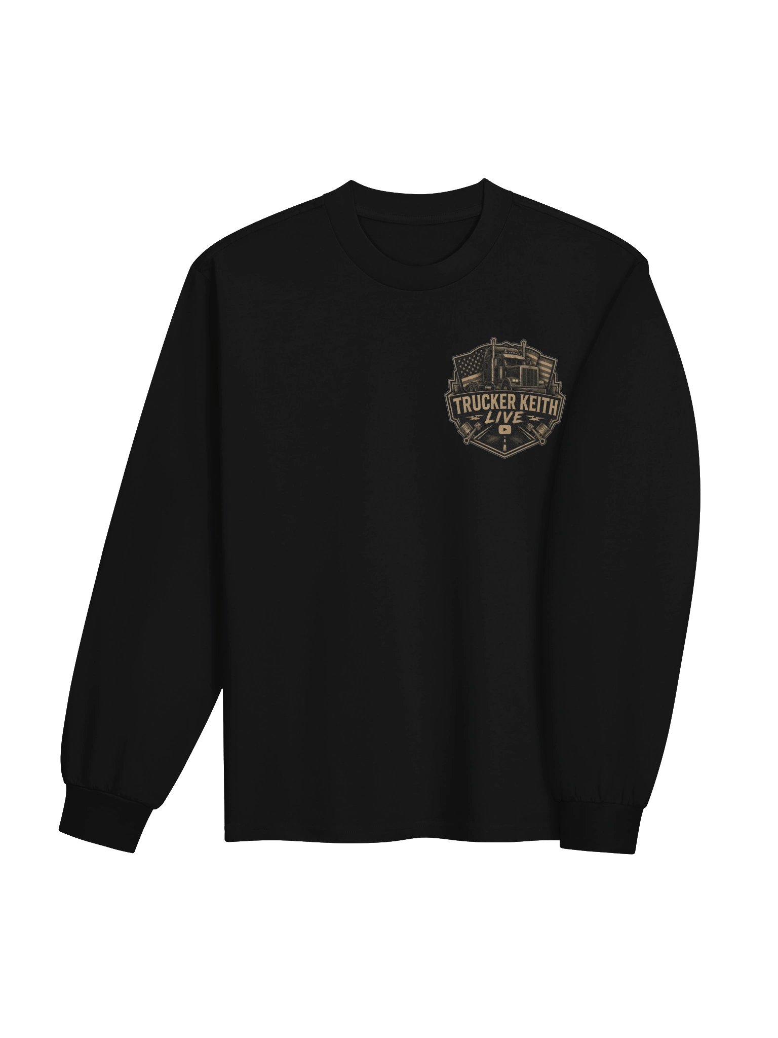 Trucker Keith Live Semi-Truck Logo Long Sleeve product image (20)