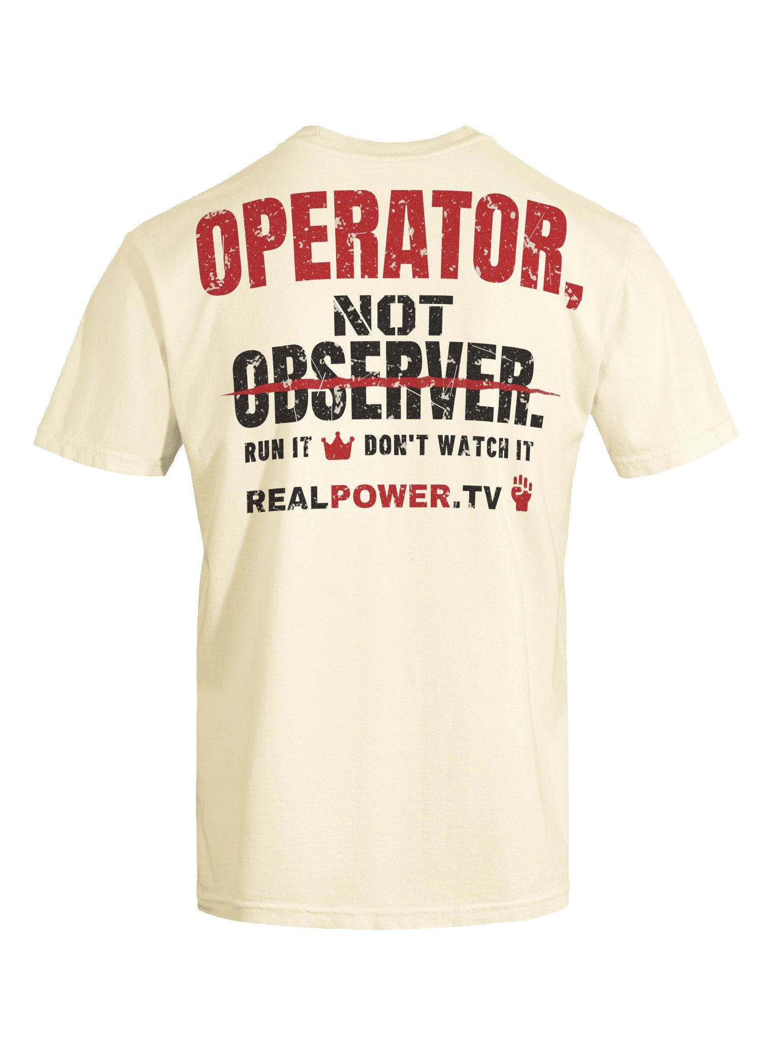 OPERATOR, NOT OBSERVER. Tee — The Saying Wall product image (11)