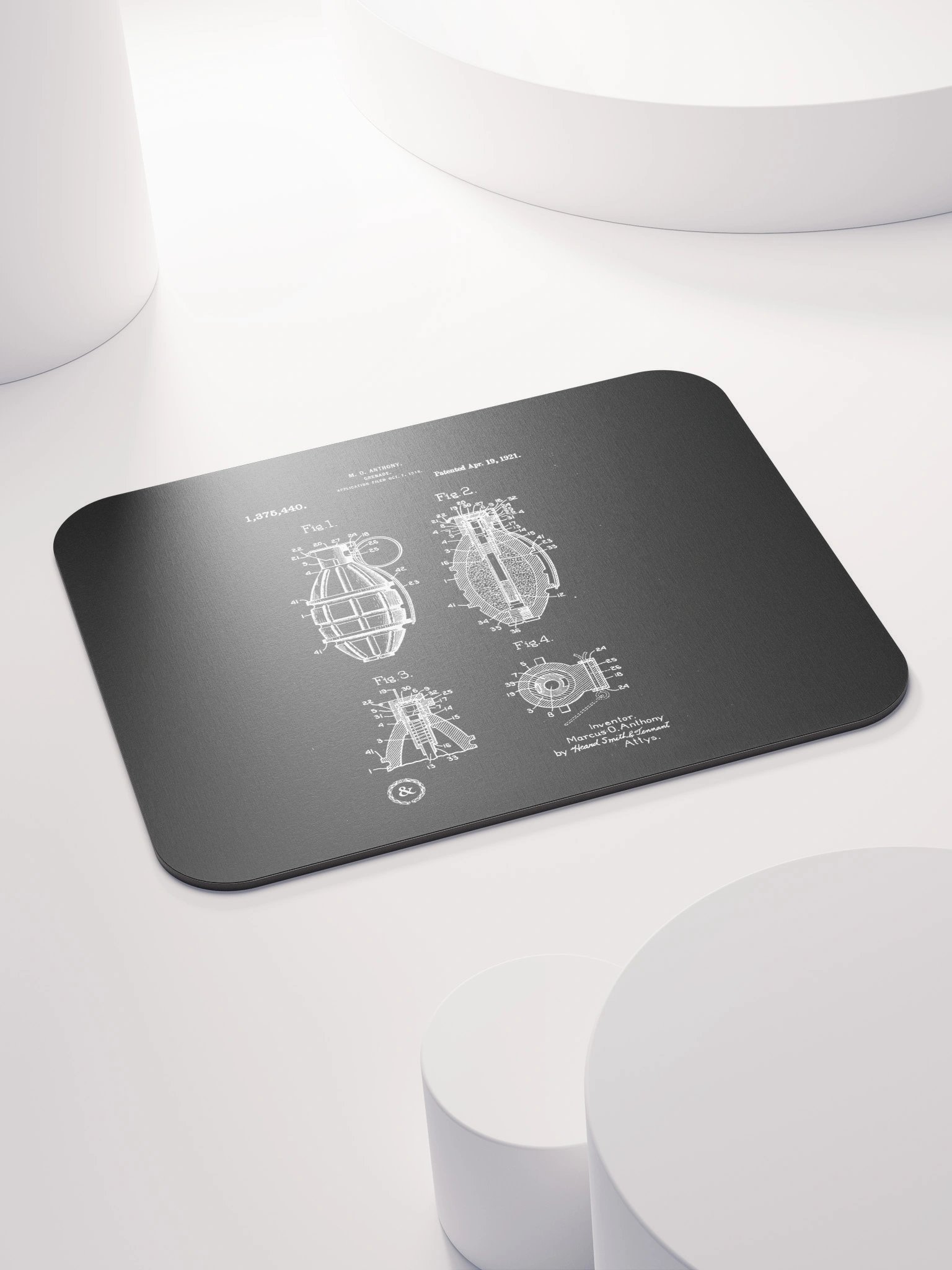 Mk2 Grenade Patent Mouse Pad product image (4)