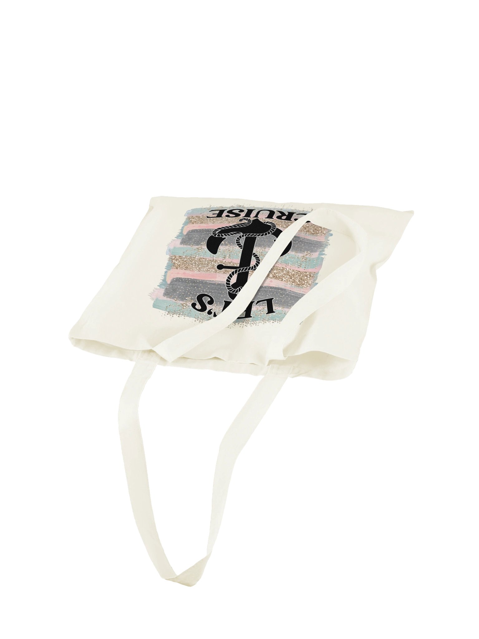 Let’s Cruise Tote Bag | Retro Anchor Cruise Vacation Bag product image (20)